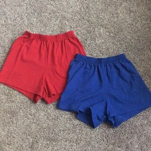 Two pair Soffe athletic shorts